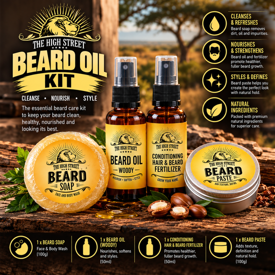 The High Street Beard Oil Kit